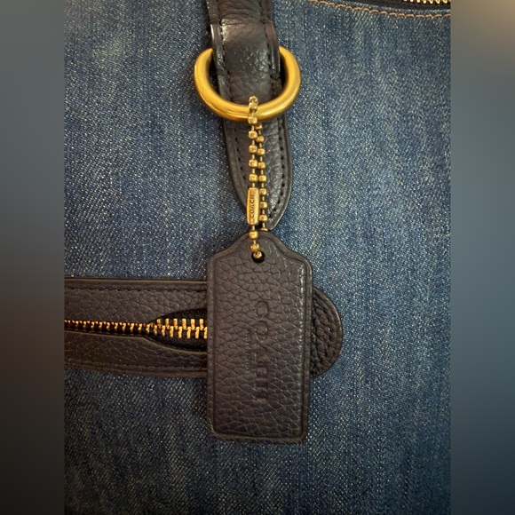 Coach Denim Taylor Tote - Picture 8 of 13